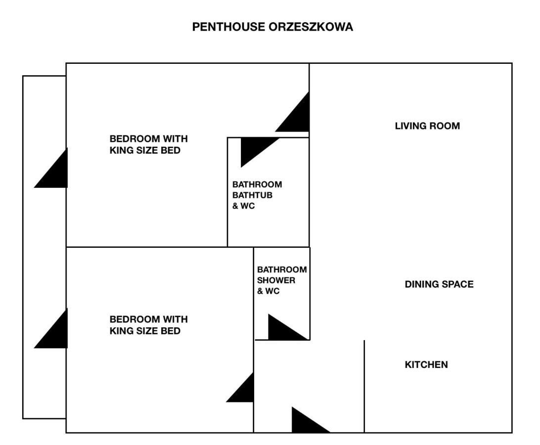 Ferienwohnung Penthouse Orzeszkowa - Loftaffair Krakau Exterior foto